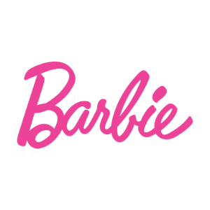 Logo van Barbie