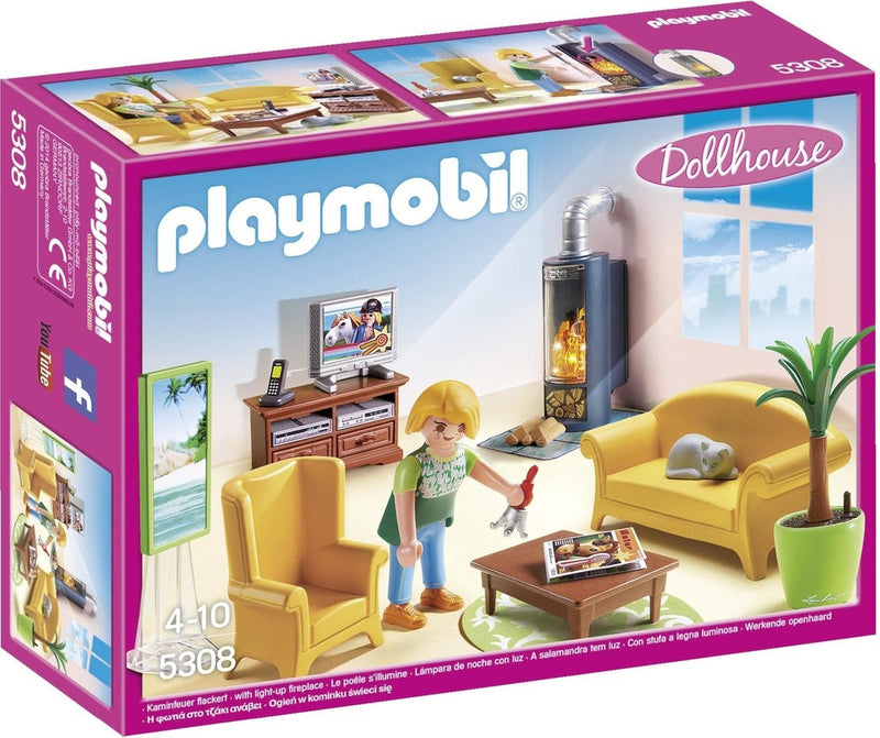 Playmobil - 5308 - Dollhouse - Living room with wood stove