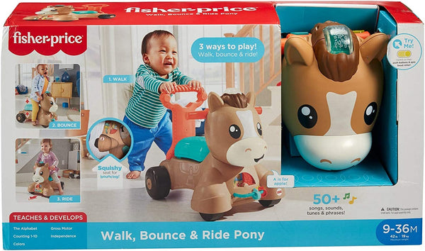 Fisher-Price walk, sit and bounce riding pony