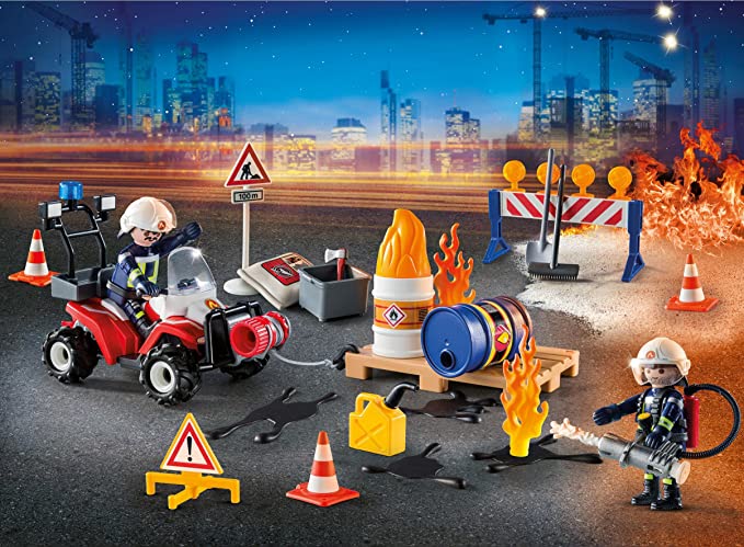 Playmobil - 9486 - Advent Calendar 'Fire on the Construction Site'