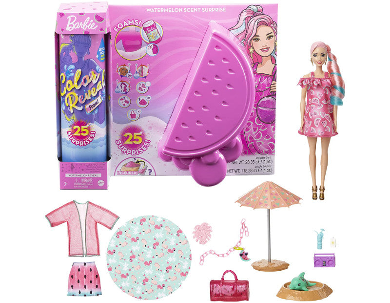 Barbie -  Color Reveal Foam Meloen (GTN19)