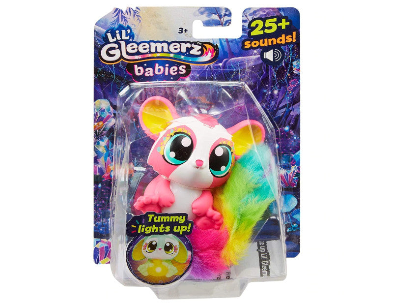 Lil' Gleemerz -Babies Interactief speelfiguurtje met licht en geluid - Roze