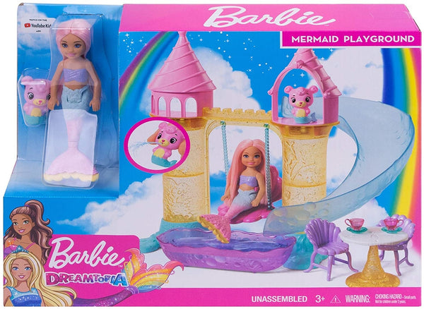 Barbie Dreamtopia Chelsea zeemeerminpop, Merbear-figuur en speelset