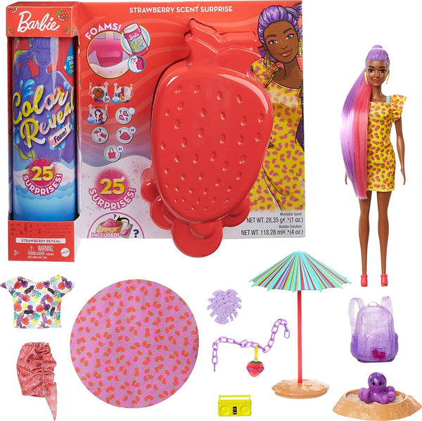 Barbie - Color Reveal Foam Strawberry - (GTN18)