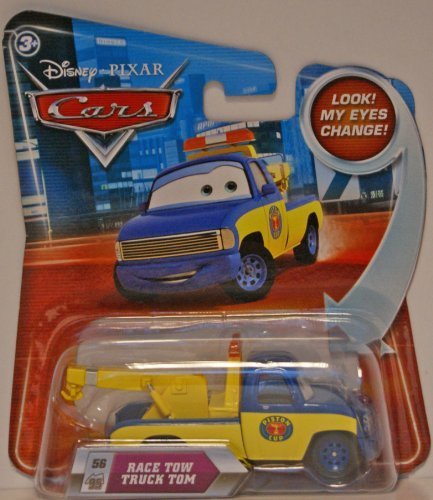 Disney Pixar Cars - Race Tow Truck Tom (Look my eyes change!)