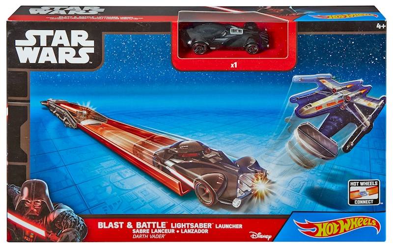 Hot Wheels - Blast & Battle Lightsaber Launcher "Darth Vader"