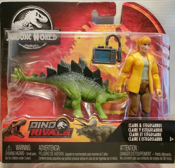 Jurassic World - Dino Rivals - Claire and Stegosaurus