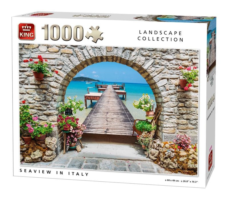King Landscape Collection Puzzle - Sea view in Italy - 1000 pieces