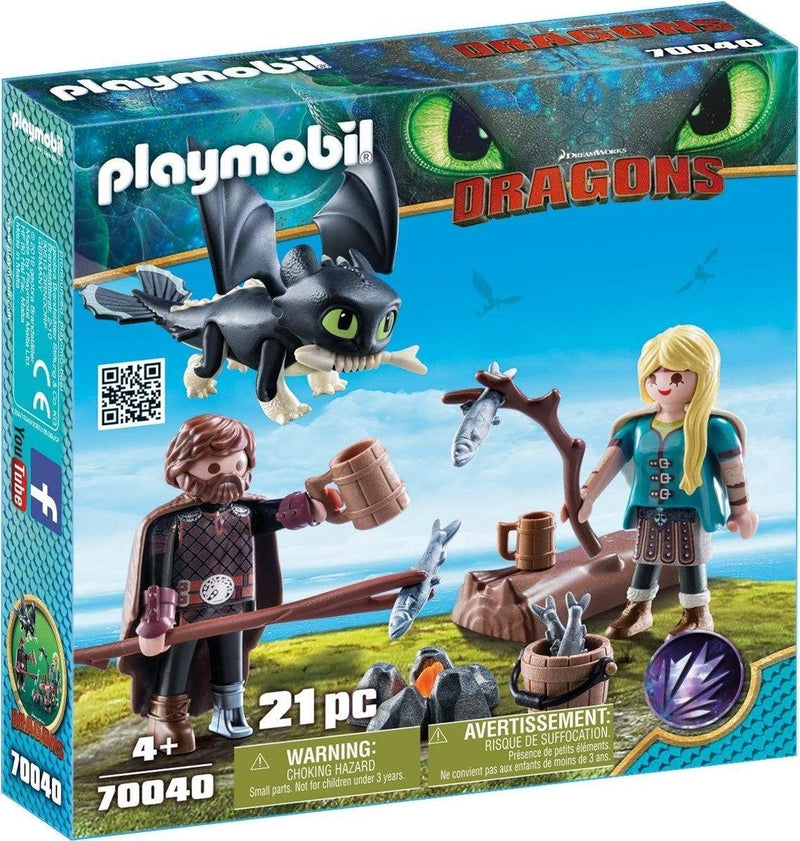 Playmobil Dragons 70040 - Hickup and Astrid with Baby Dragon