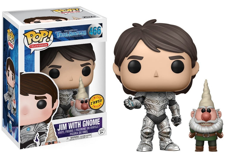Funko POP! - TrollHunters - Jim with Gnome Chase No. 466