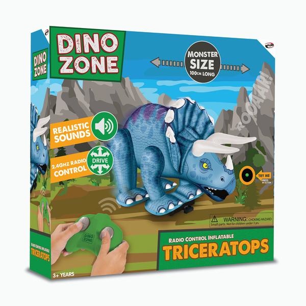 Dinozone - Radio Control Opblaasbare Triceratops