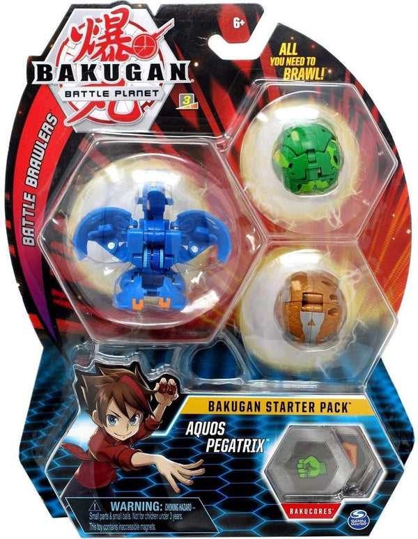 Bakugan - Starter Pack met 3 Bakugan - Aquos Pegatrix